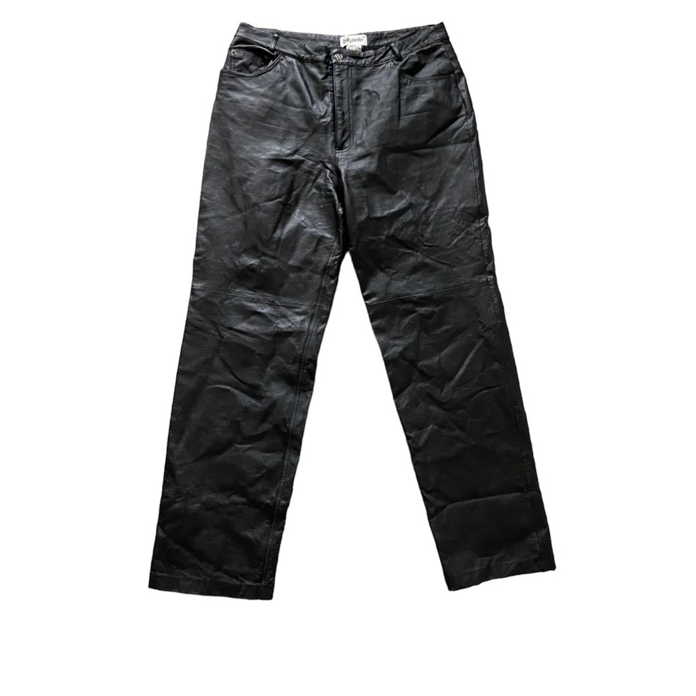 Black leather pants